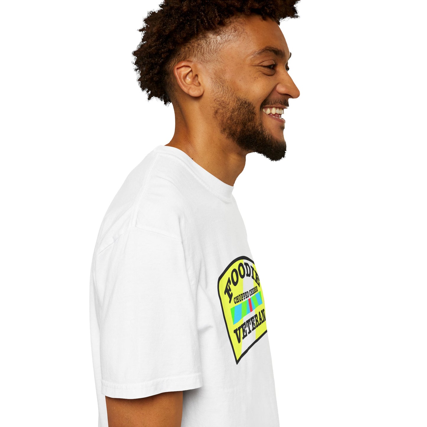 L.O.E.F Foodie Veteran Chopped Cheese Unisex Tee Shirt (Black and Yellow)