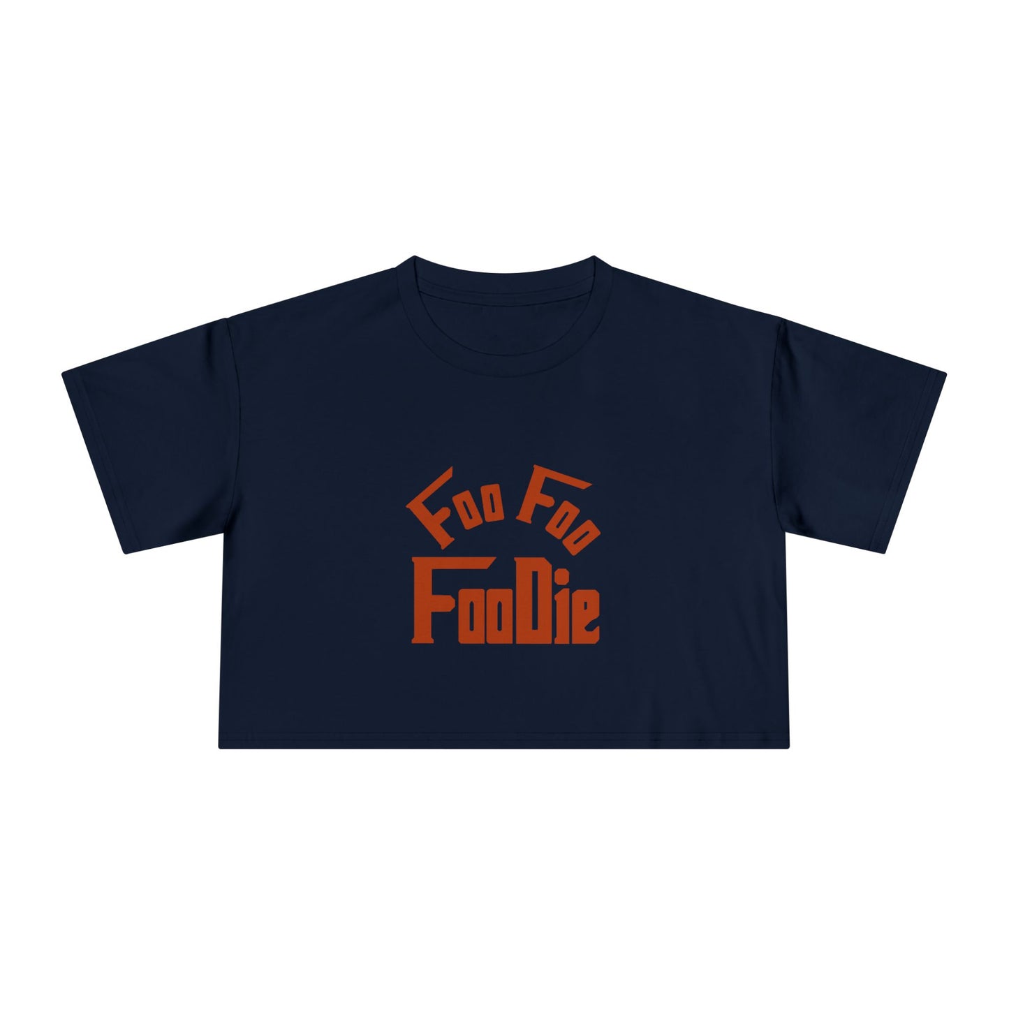 L.O.E.F Women Vegan Foodie Crop Tee (Rust)