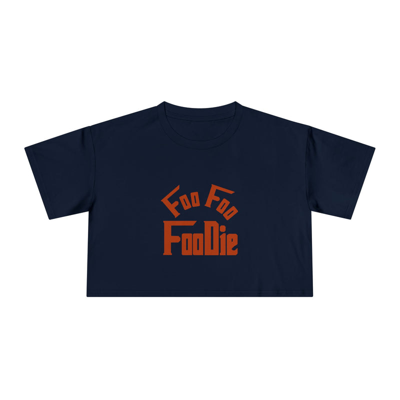 L.O.E.F Women Vegan Foodie Crop Tee (Rust)