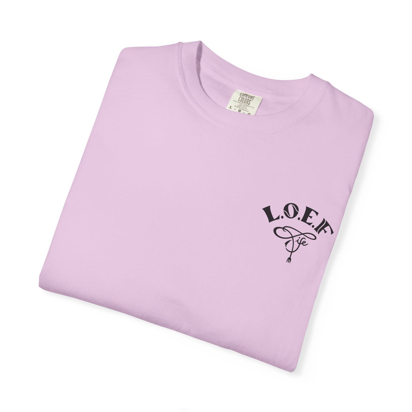 L.O.E.F LIFESTYLE OF EVERYDAY FOODIES Unisex Tee Shirt (Black)