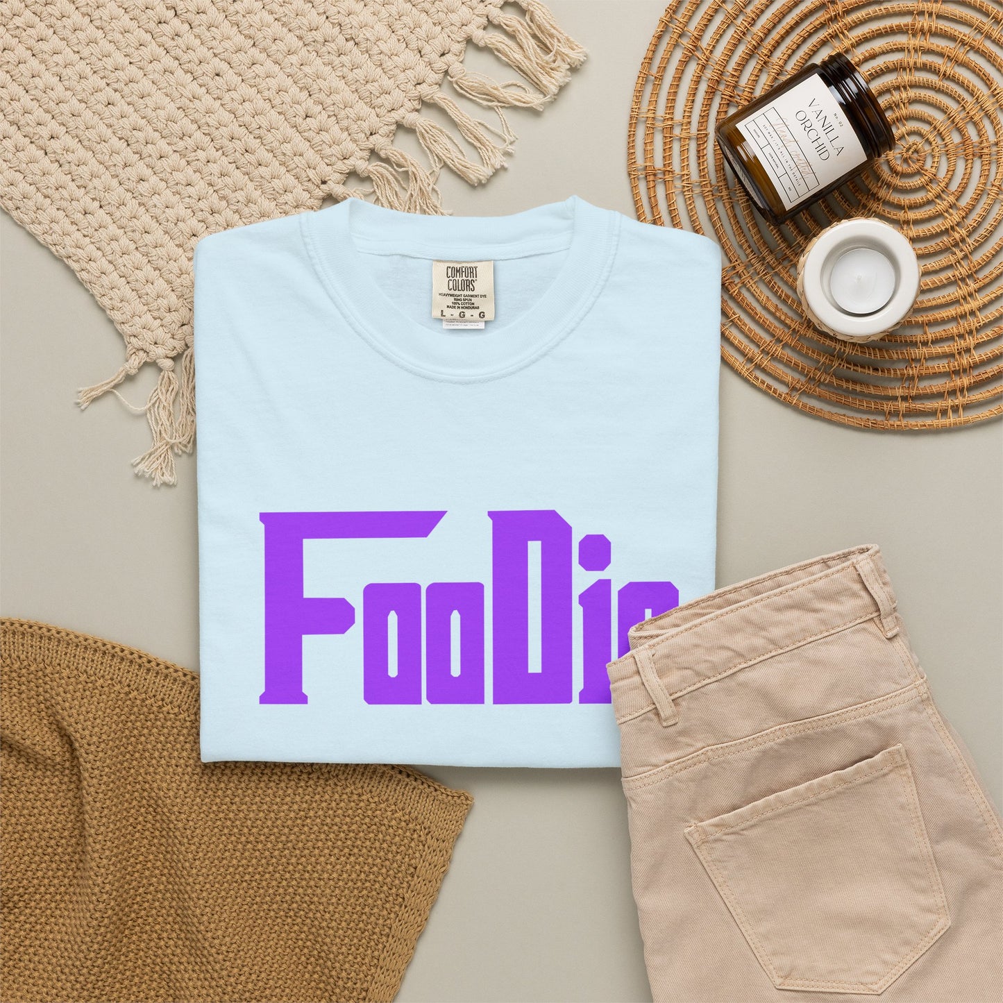 LO.E.F Foodie Unisex Tee Shirt (Bright Purple)