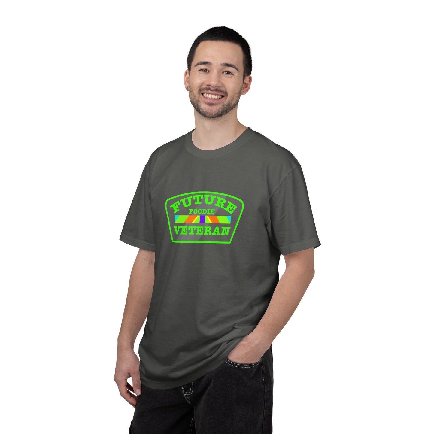 L.O.E.F Future Foodie Veteran Tee Shirt  (Neon Green)