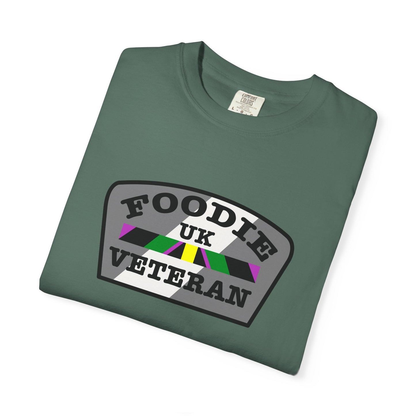 L.O.E.F Foodie Veteran UK Unisex Tee Shirt (Gray)