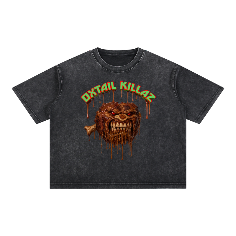 Mineral Wash Boxy Cotton T-Shirt