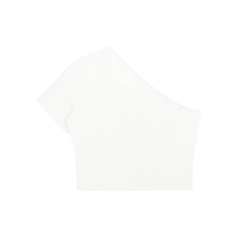 L.O.E.F. Life Oxtail Killaz Women's One-Shoulder Crop T-Shirt