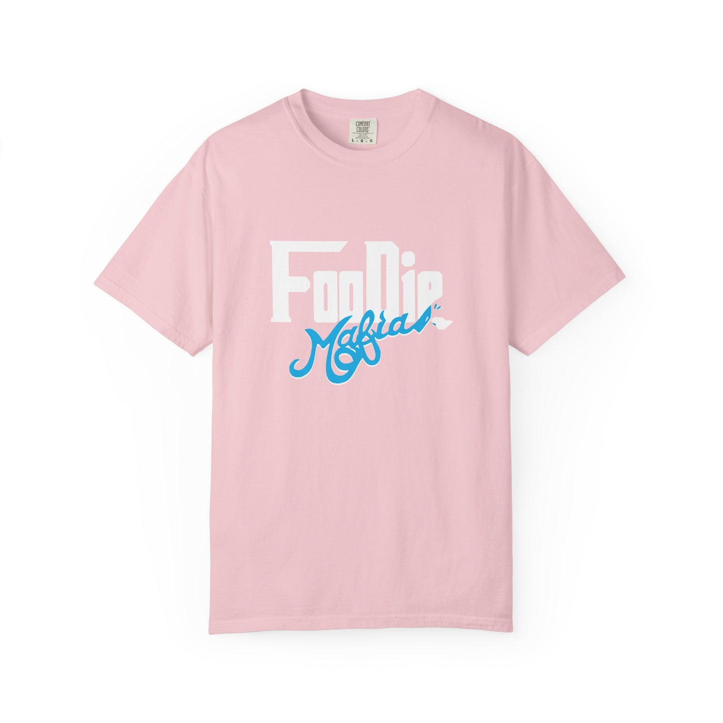 L.O.E.F White Foodie Mafia Unisex Tee shirt (Apricot)