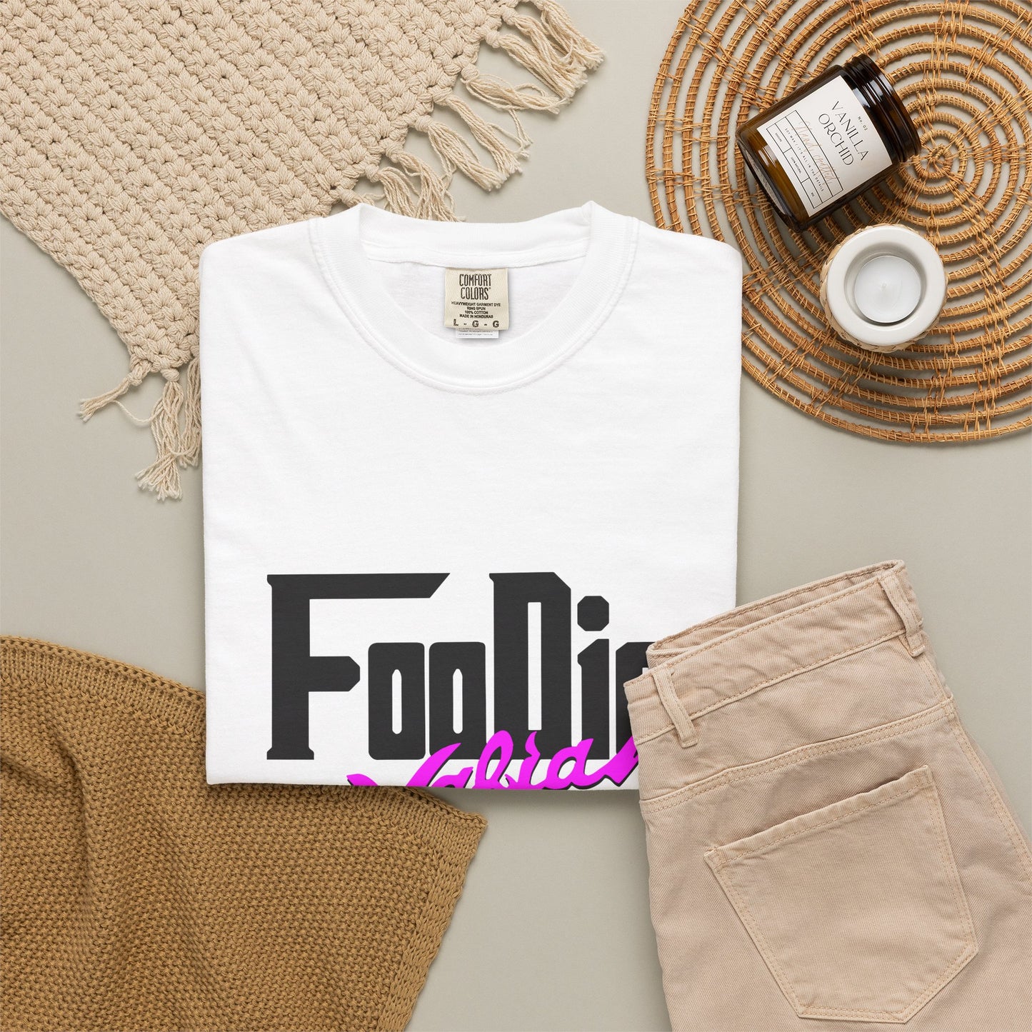 L.O.E.F Foodie Mafia Unisex Tee Shirt (Bright Purple)