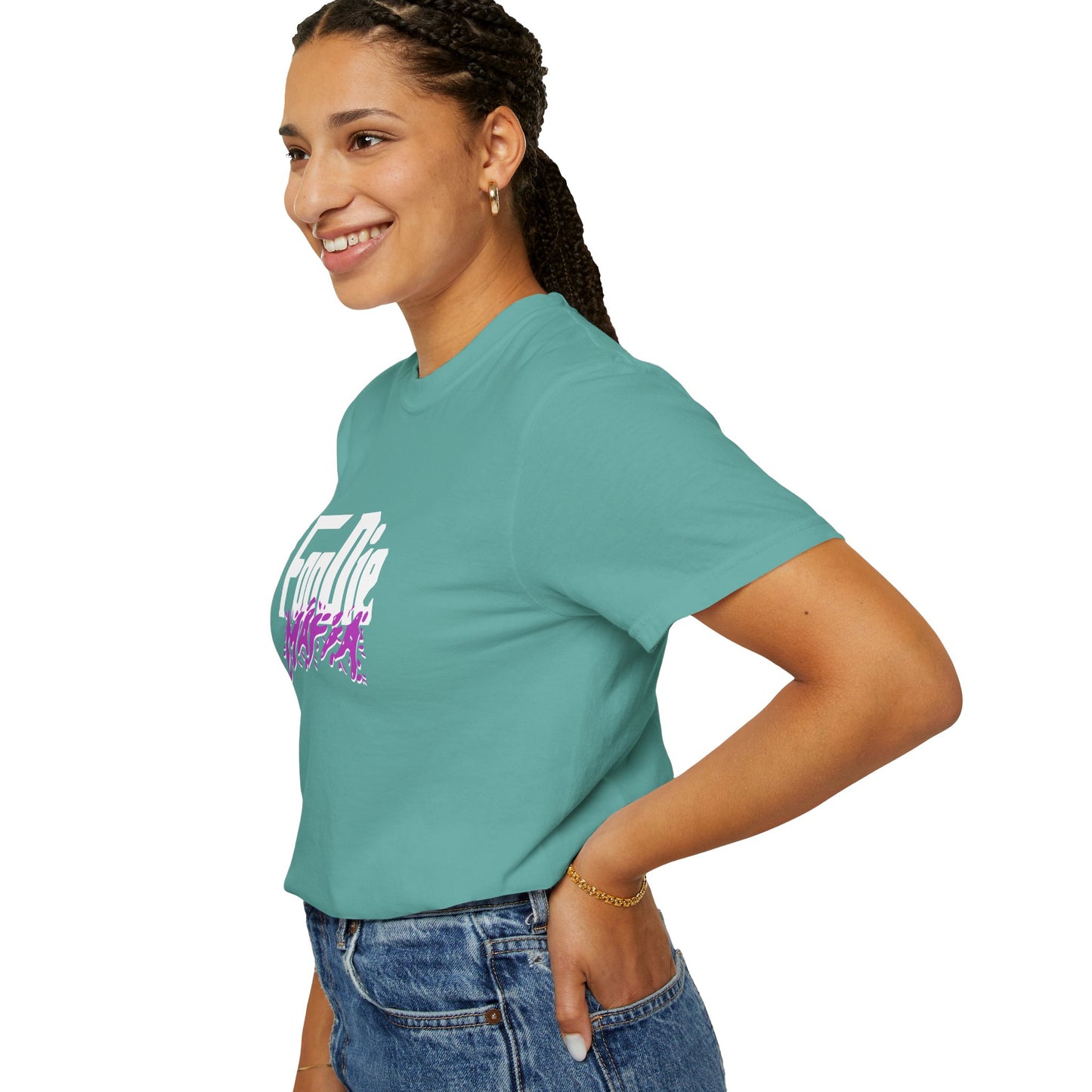 L.O.E.F White Foodie Mafia Tee Shirt (Purple)