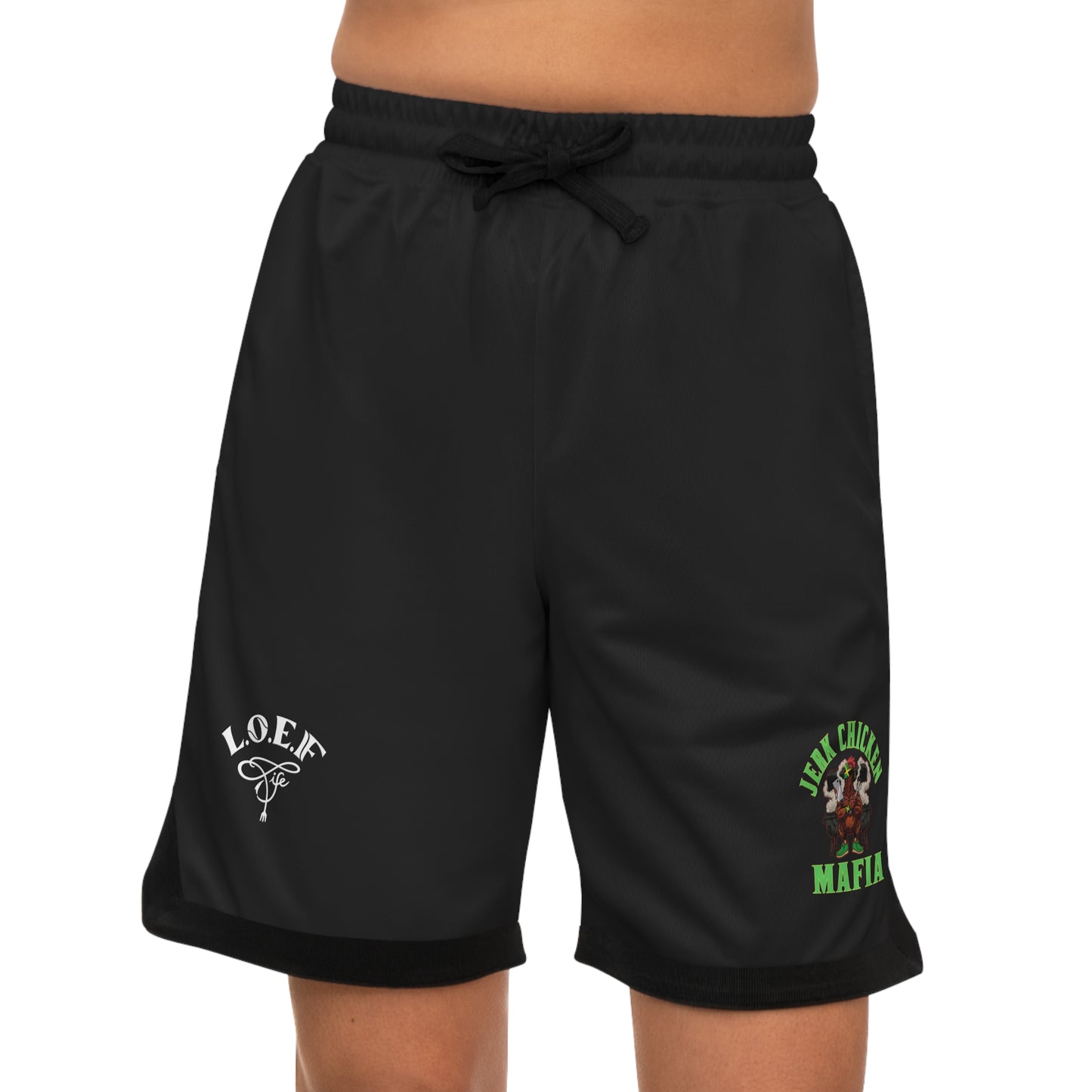 L.O.E.F Jerk Chicken Mafia Basketball Shorts