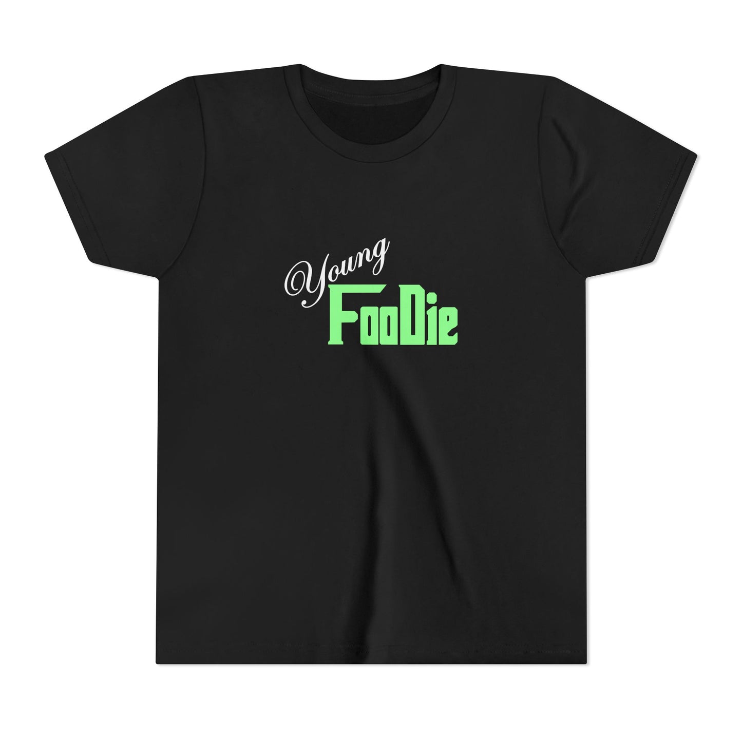 L.O.E.F White Young Foodie Youth Short Sleeve Tee (Mint Green)