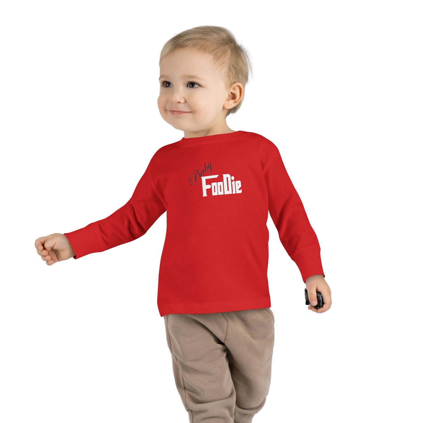 L.O.E.F Future Foodie Toddler Long Sleeve Tee (White)