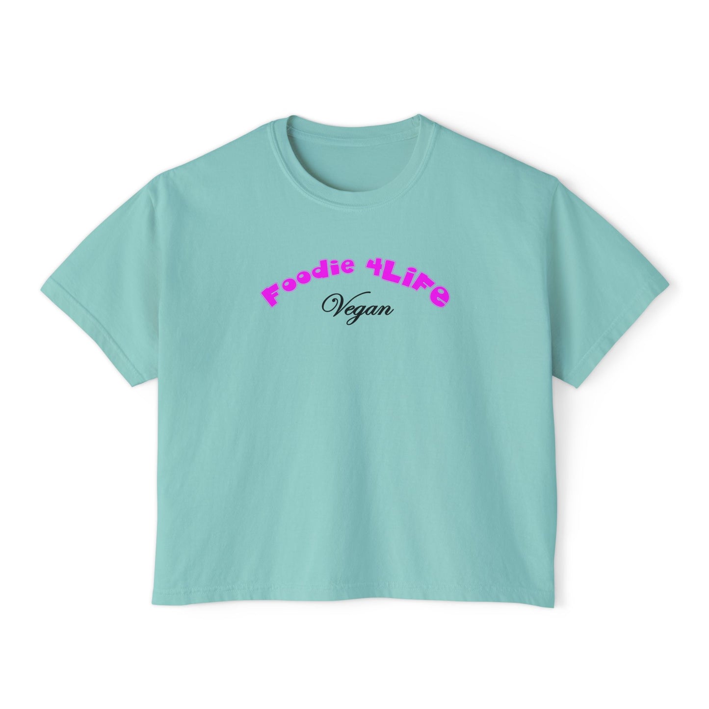 L.O.E.F Foodie 4Life Vegan Boxy Tee (Fuchsia)