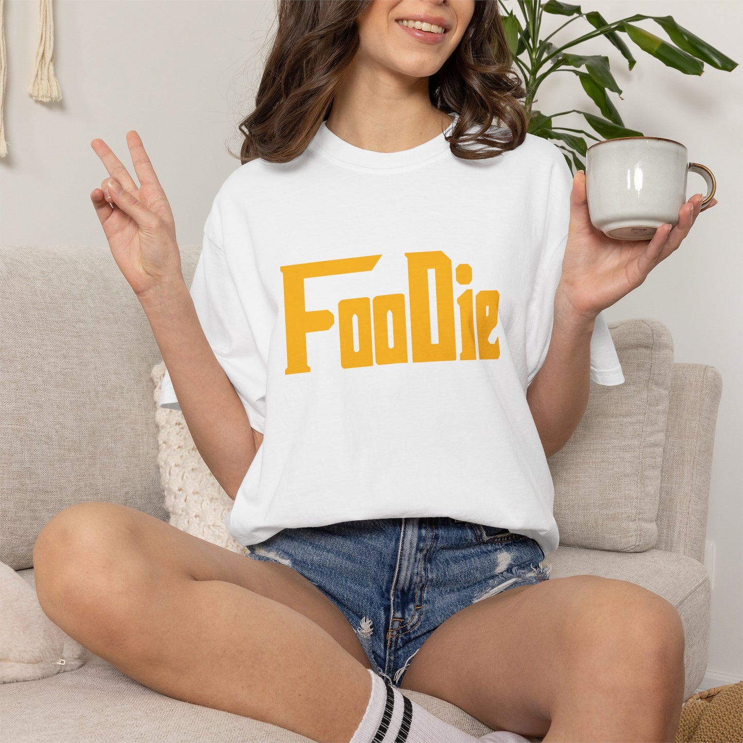 L.O.E.F Foodie Unisex Tee Shirt (Dark Yellow)