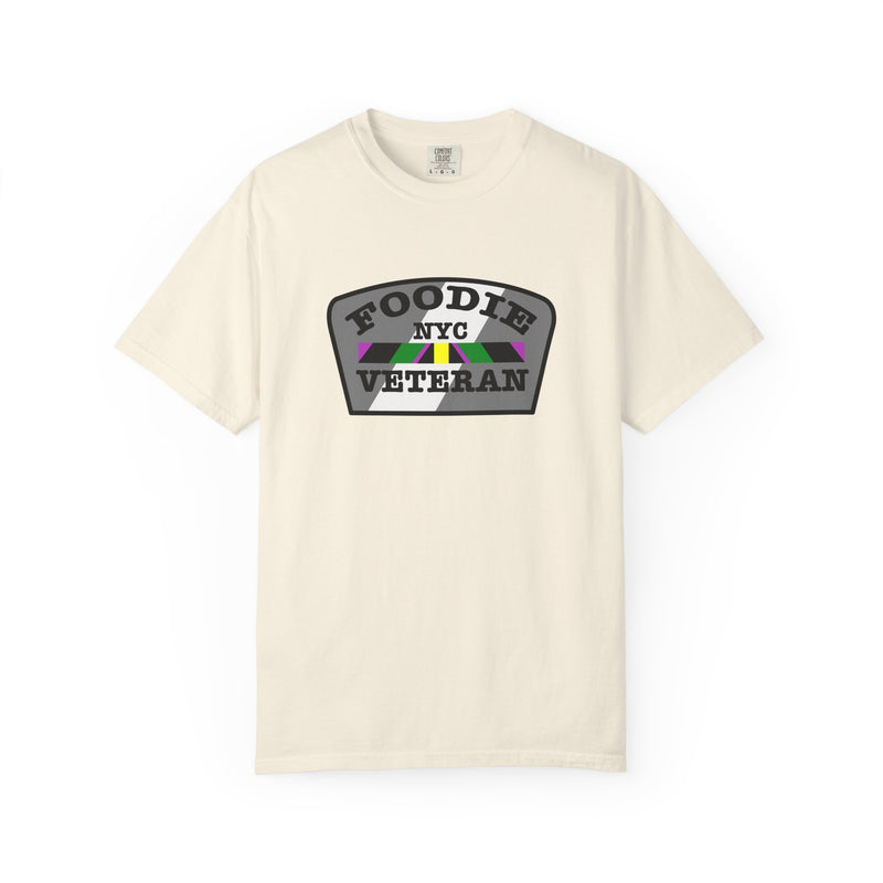 L.O.E.F Foodie Veteran NYC Unisex Tee Shirt (Gray)