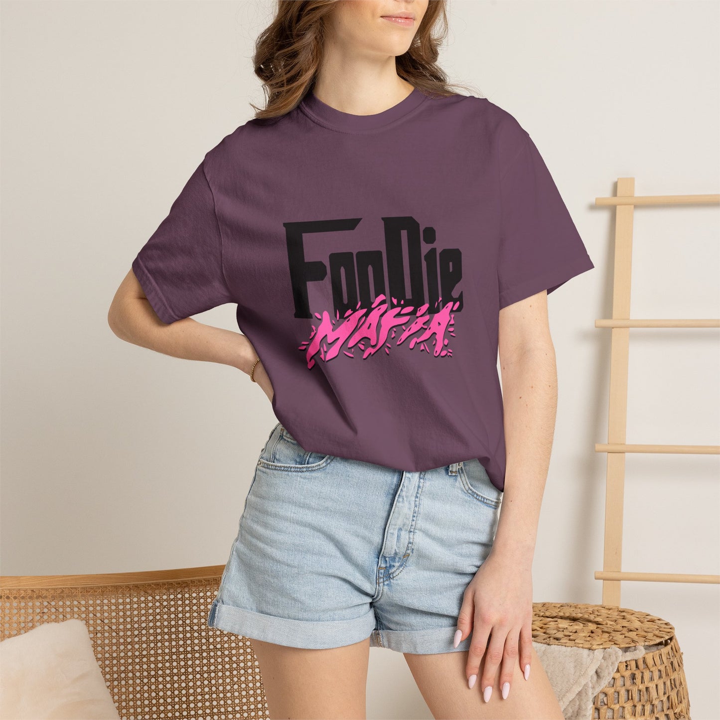 L.O.E.F Foodie Mafia Tee Shirt (Hot Pink)