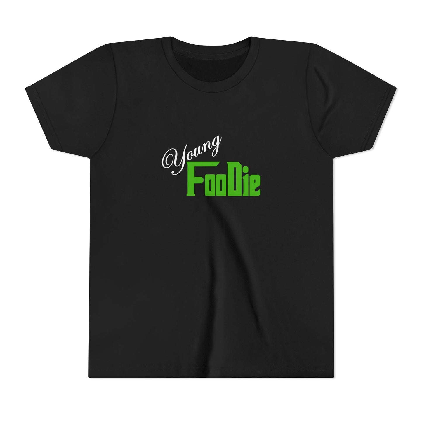 L.O.E.F White Young Foodie Youth Short Sleeve Tee (Kelly Green)