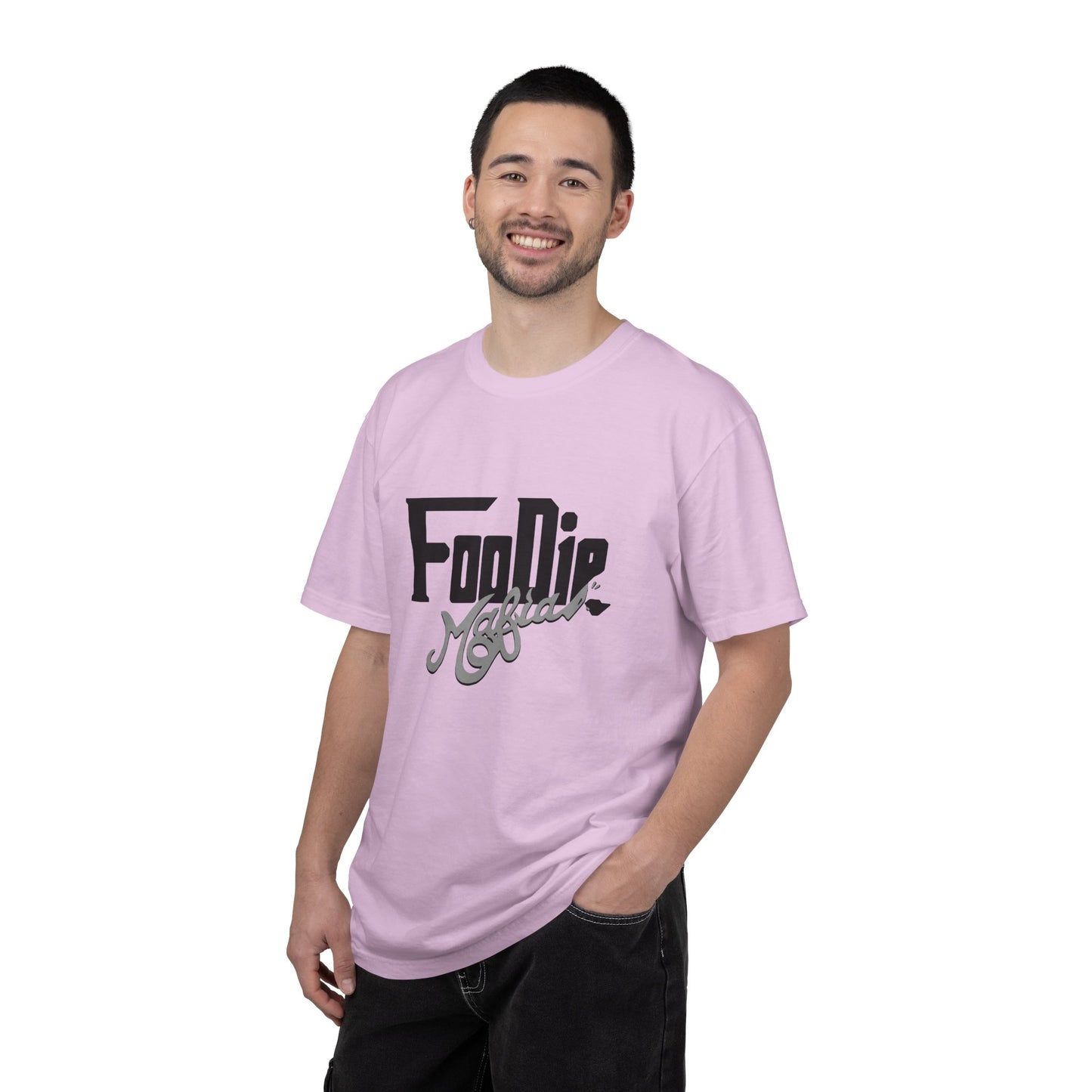 L.O.E.F Foodie Mafia Unisex Tee shirt (Metallic Grey)