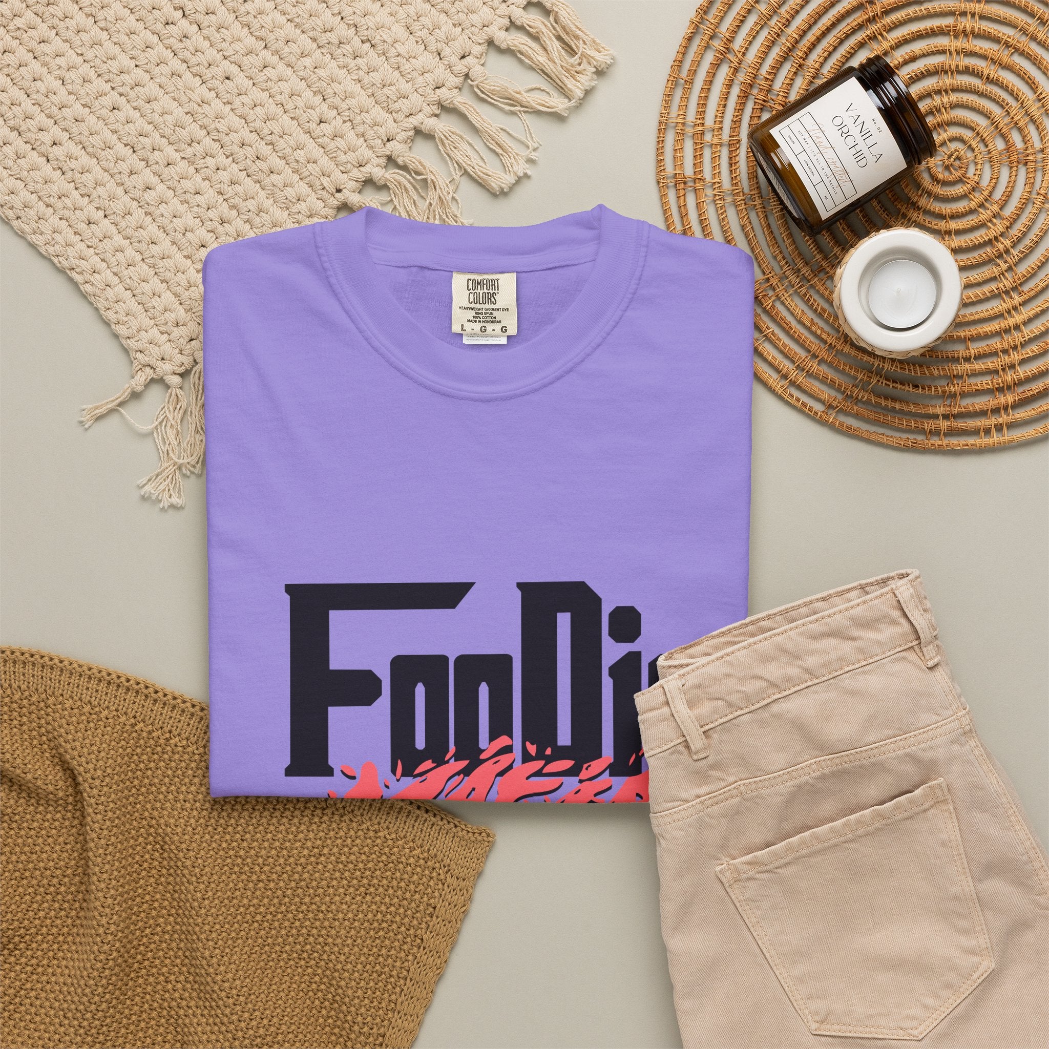 L.O.E.F Foodie Mafia Tee Shirt (Rust)