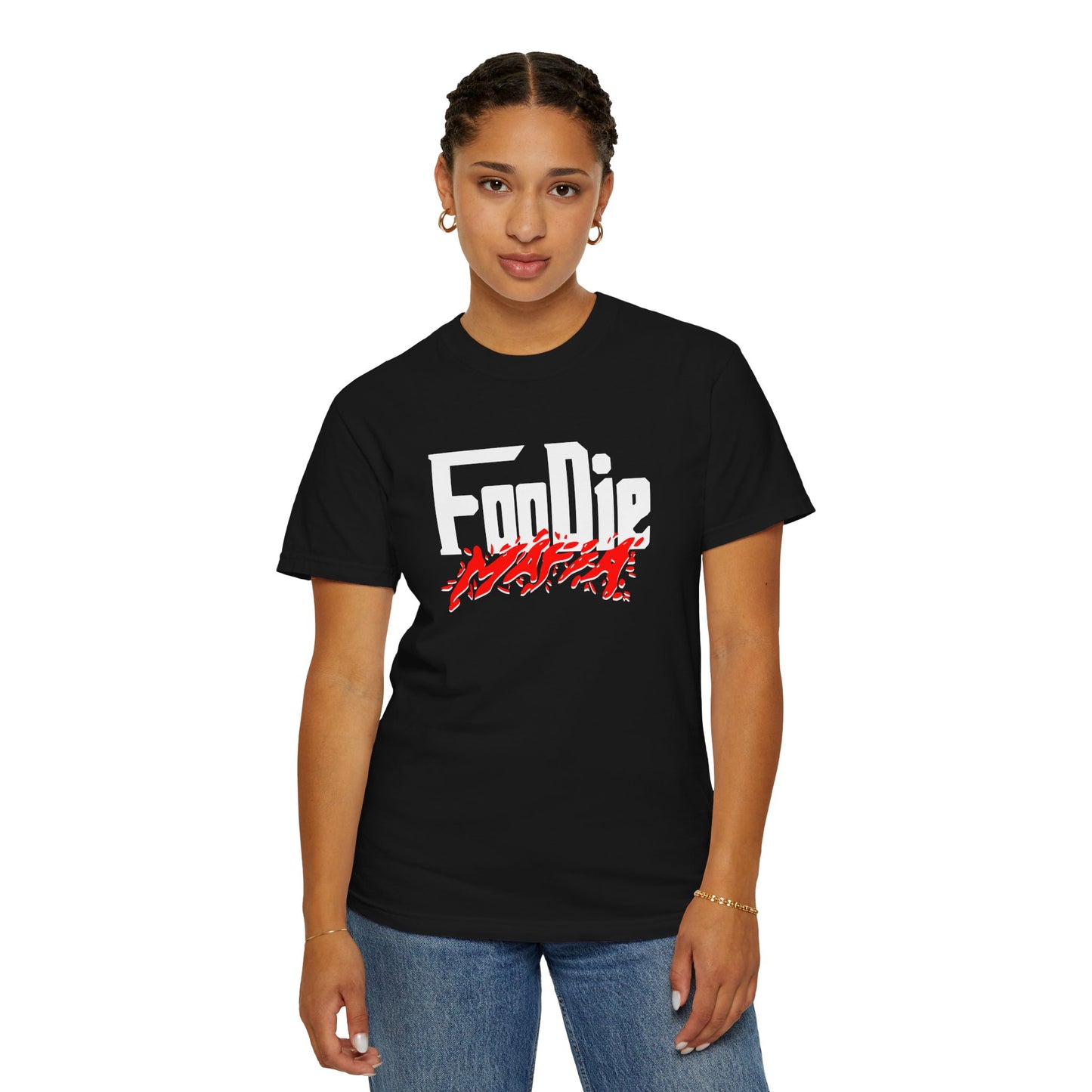 L.O.E.F Foodie Mafia Unisex Tee Shirt  (Red)