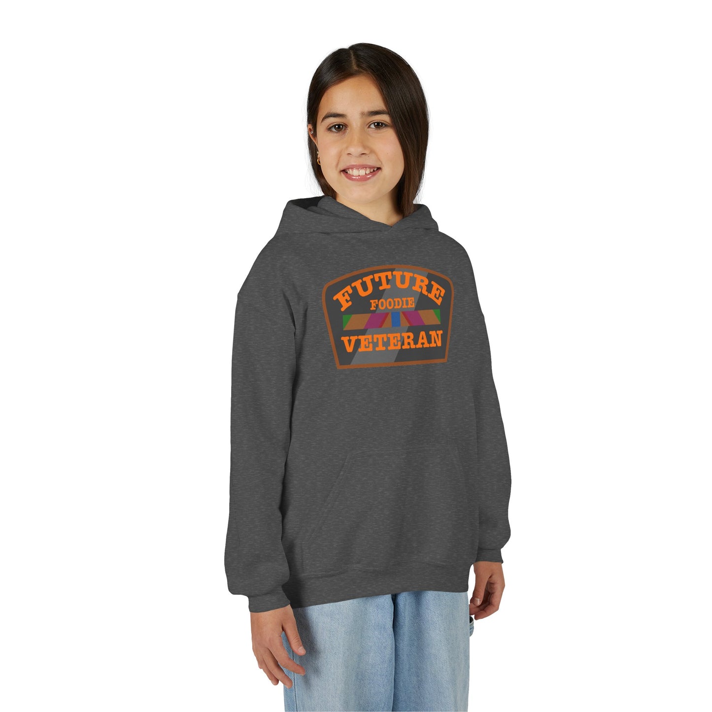 L.O.E.F Future Foodie Veteran Kids Hoodie (Orange)