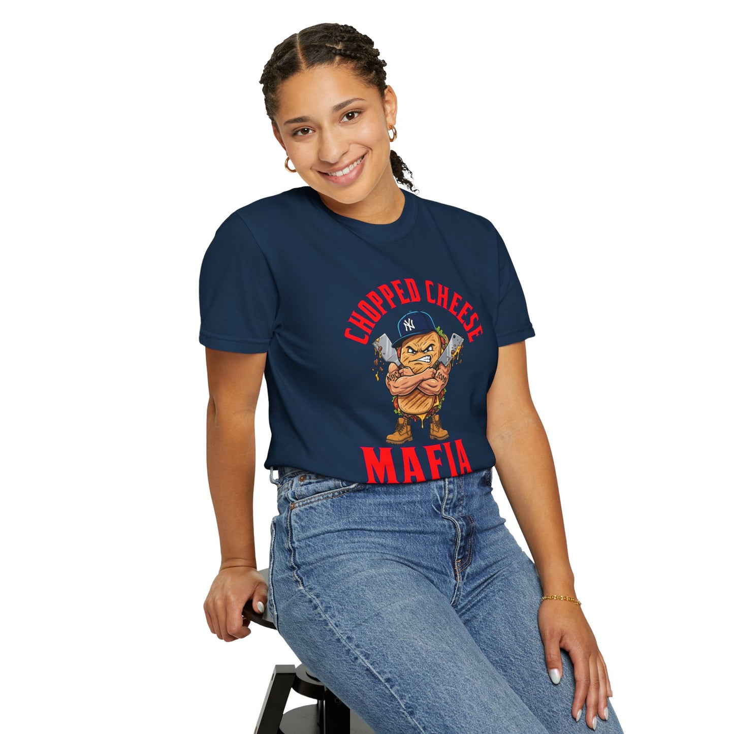 L.O.E.F Mafia Chopped Cheese Unisex Tee Shirt (Red)