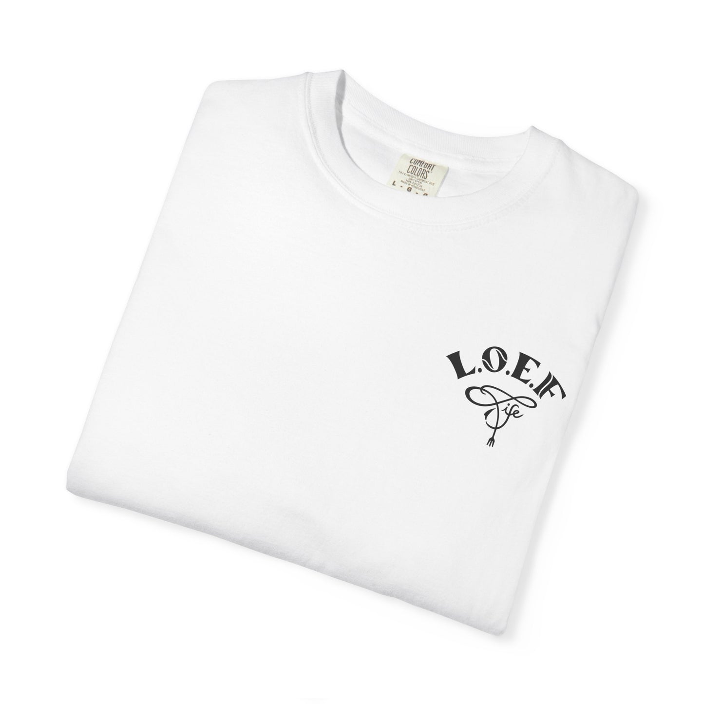 L.O.E.F Foodie 4Life Certified Unisex Tee Shirt (Black)