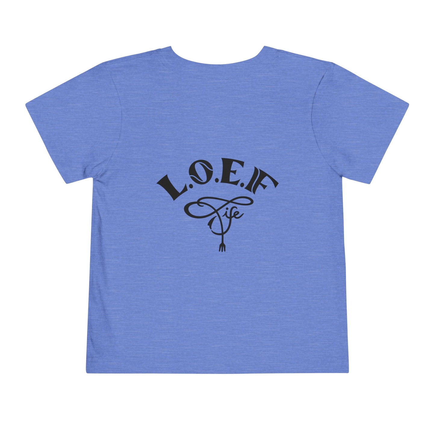 L.O.E.F Foodie 4Life Baby Tee Shirt  (Black)