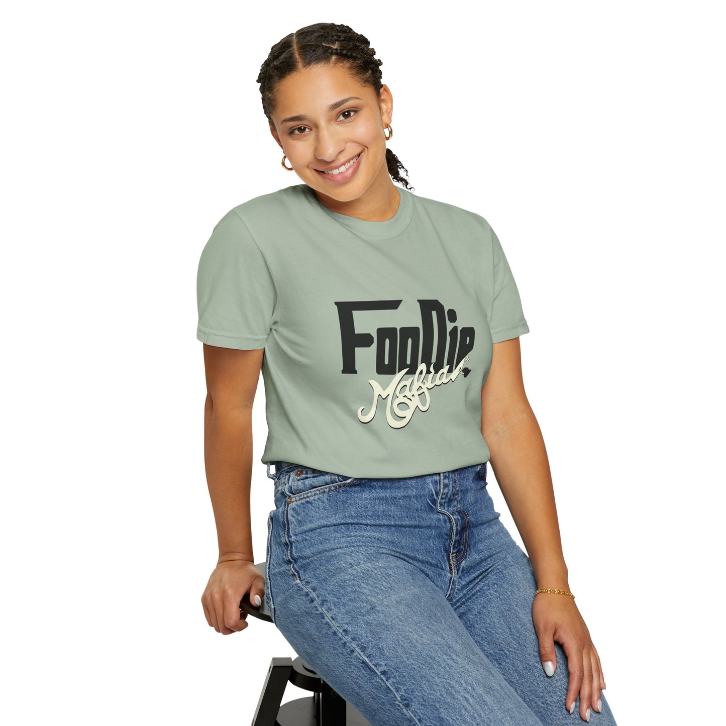 L.O.E.F Foodie Mafia Unisex Tee Shirt (Cream)