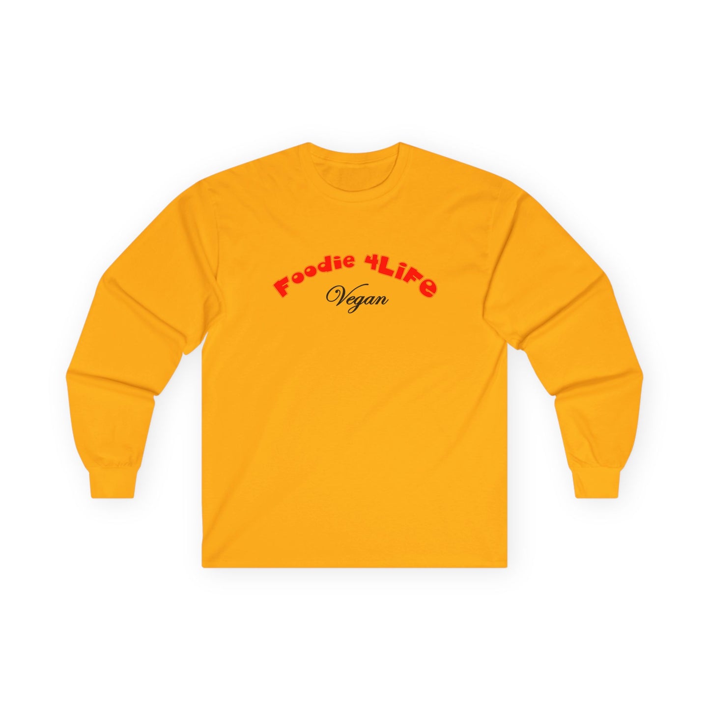 L.O.E.F Foodie 4Life Vegan Long Sleeve Tee (Fiery Red)