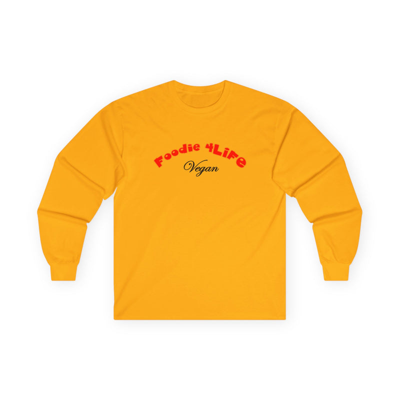 L.O.E.F Foodie 4Life Vegan Long Sleeve Tee (Fiery Red)