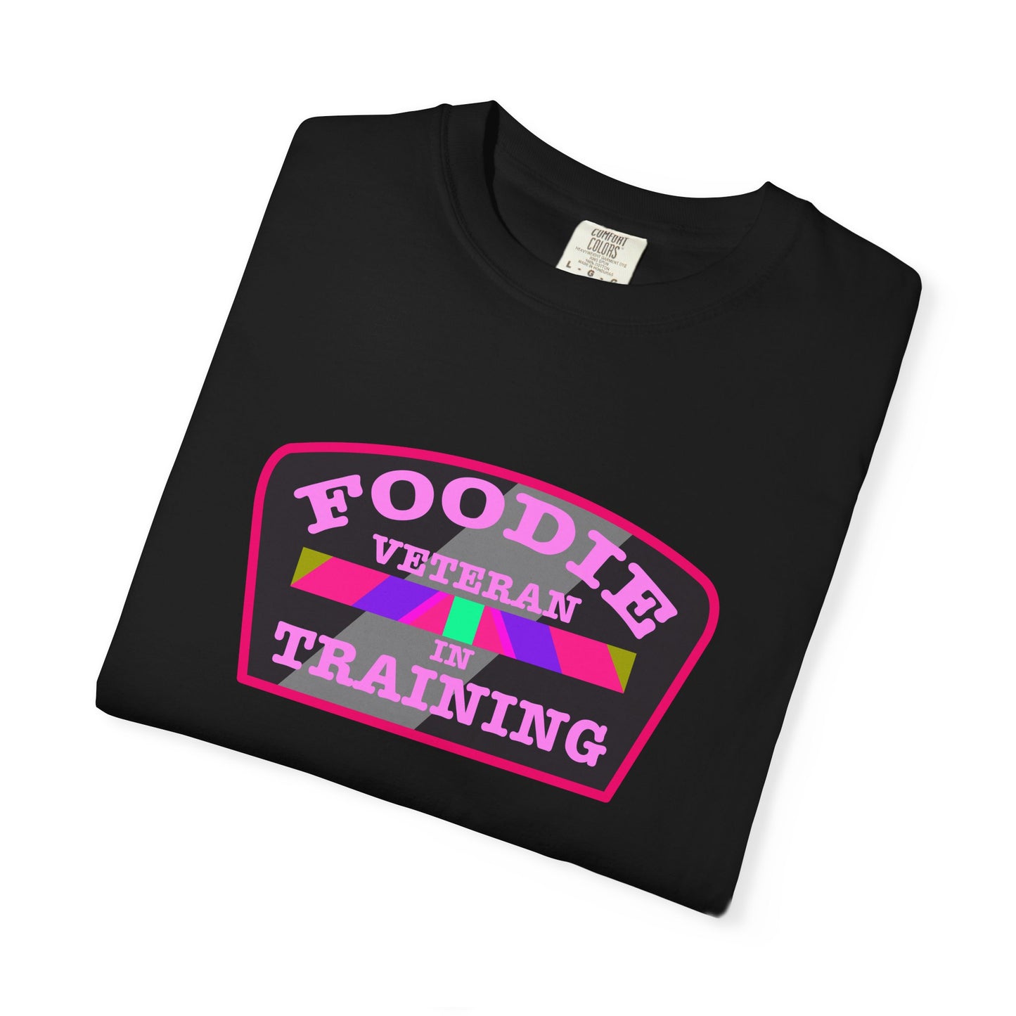 L.O.E.F Foodie Veteran IN TRAINING Unisex Tee Shirt (Pink)