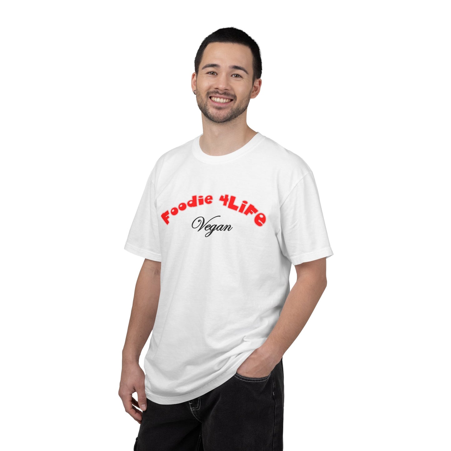 L.O.E.F Foodie 4Life Vegan Unisex Tee Shirt (Fiery Red)