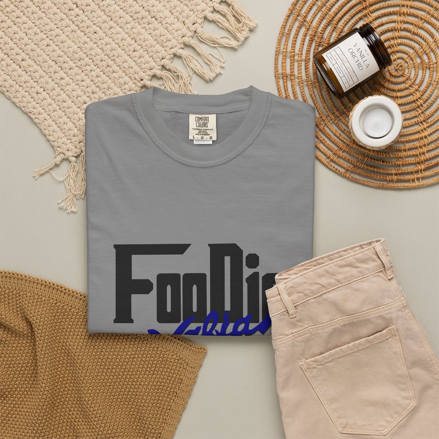 L.O.E.F Foodie Mafia Unisex Tee shirt (Dark Blue)