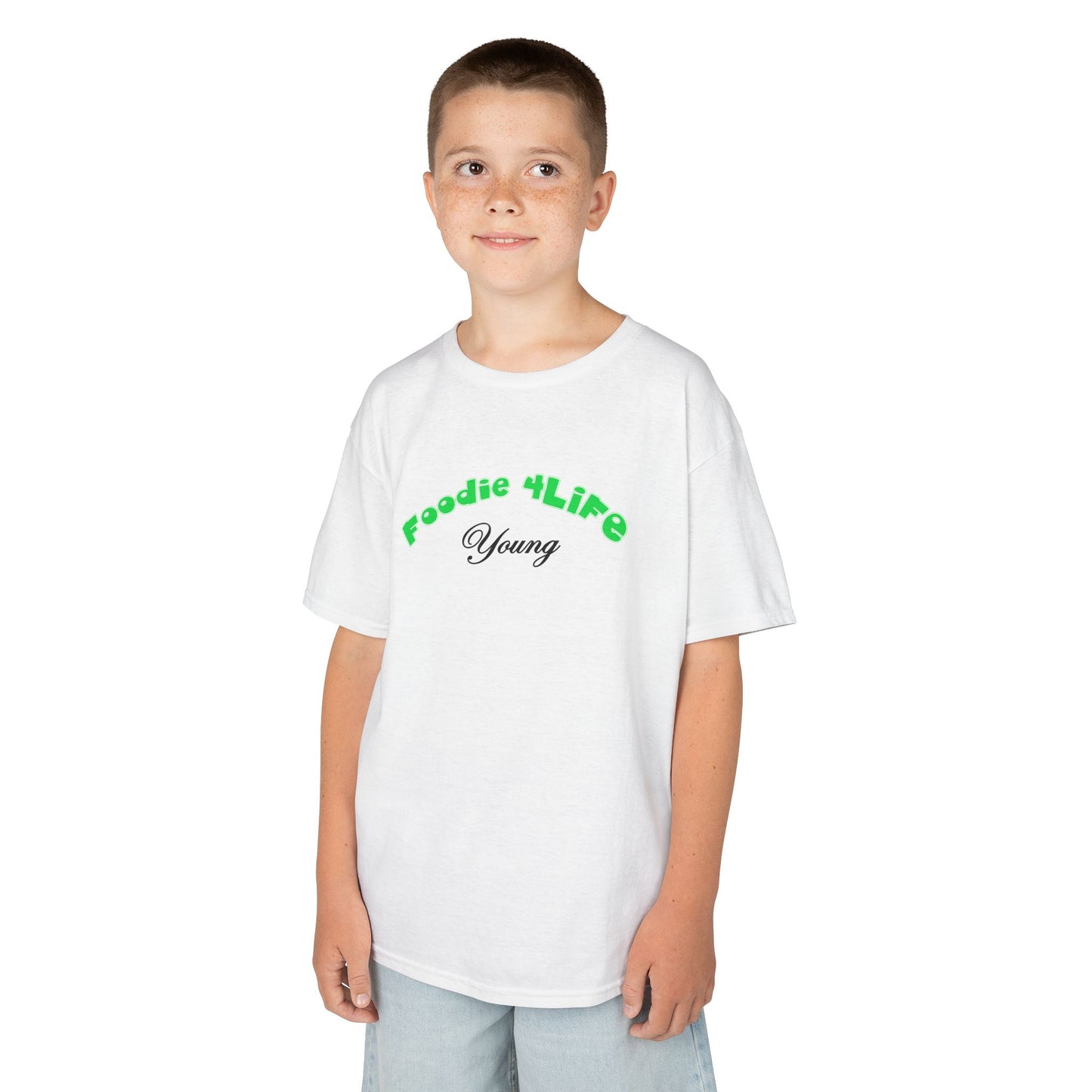 L.O.E.F Foodie 4Life Young Tee Shirt  (Machalite Green)