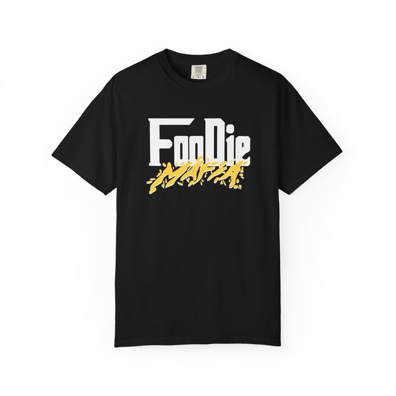 L.O.E.F White Foodie Mafia Unisex Tee Shirt (Yellow)