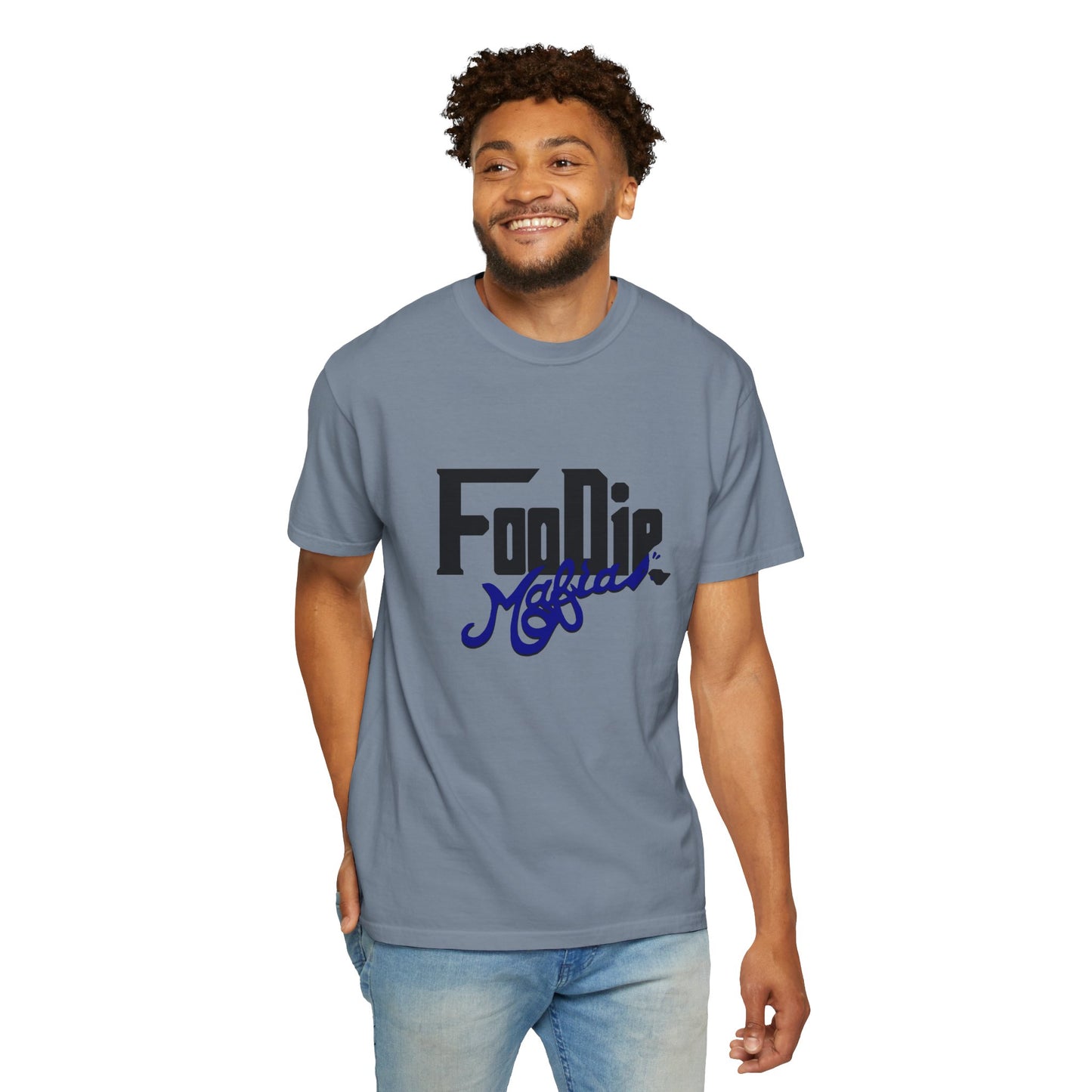 L.O.E.F Foodie Mafia Unisex Tee shirt (Dark Blue)