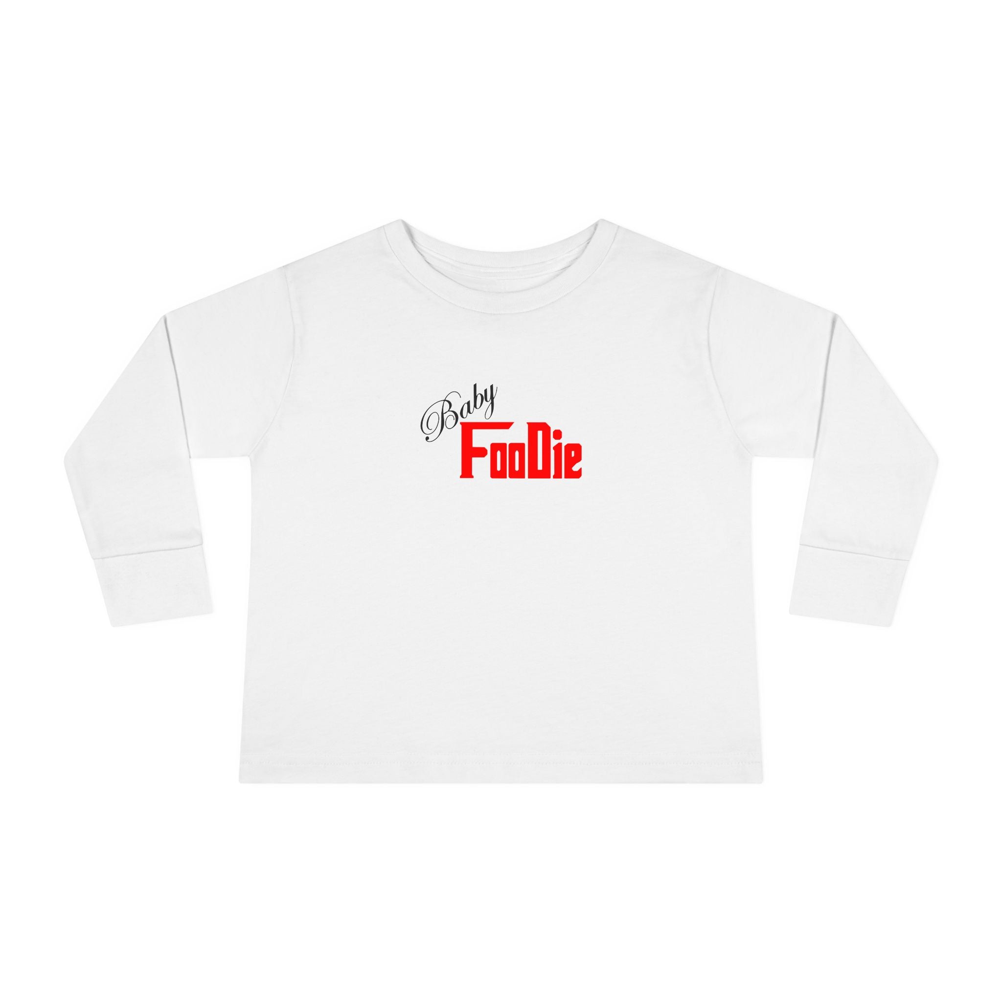 L.O.E.F Baby Foodie Toddler Long Sleeve Tee (Fiery Red)
