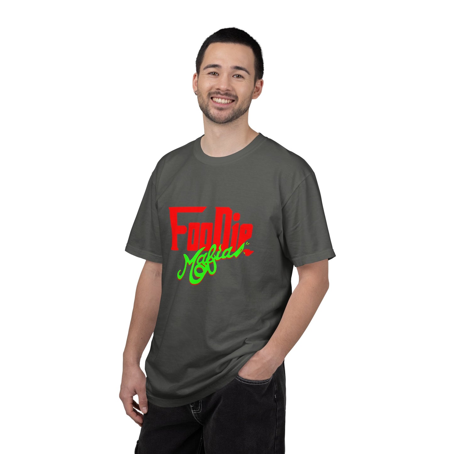 L.O.E.F Red Foodie Mafia Unisex Tee Shirt (Neon Green)