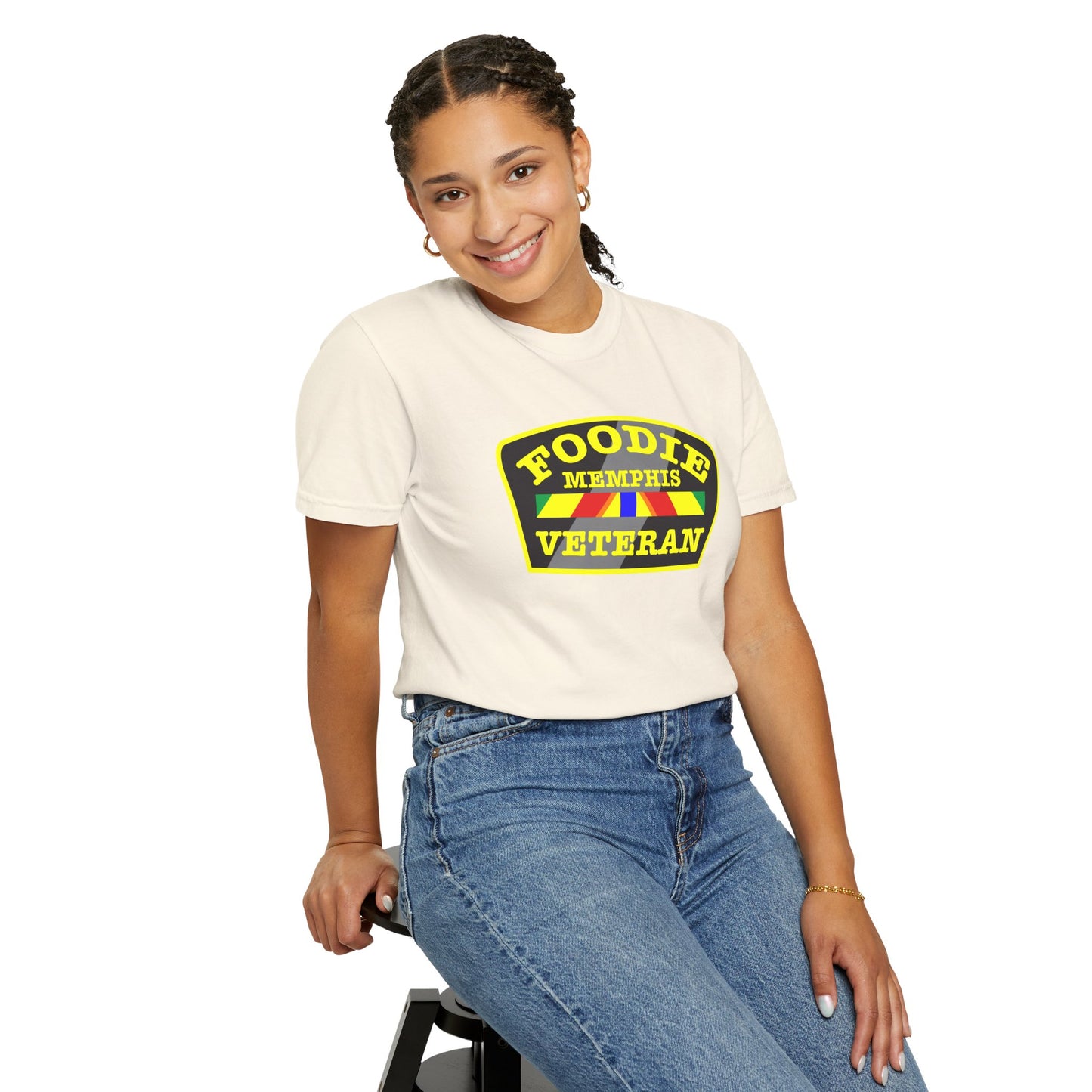 L.O.E.F Foodie Veteran MEMPHIS Unisex Tee Shirt (Yellow)