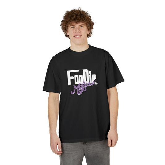 L.O.E.F White Foodie Mafia Unisex Tee shirt (Lavender)