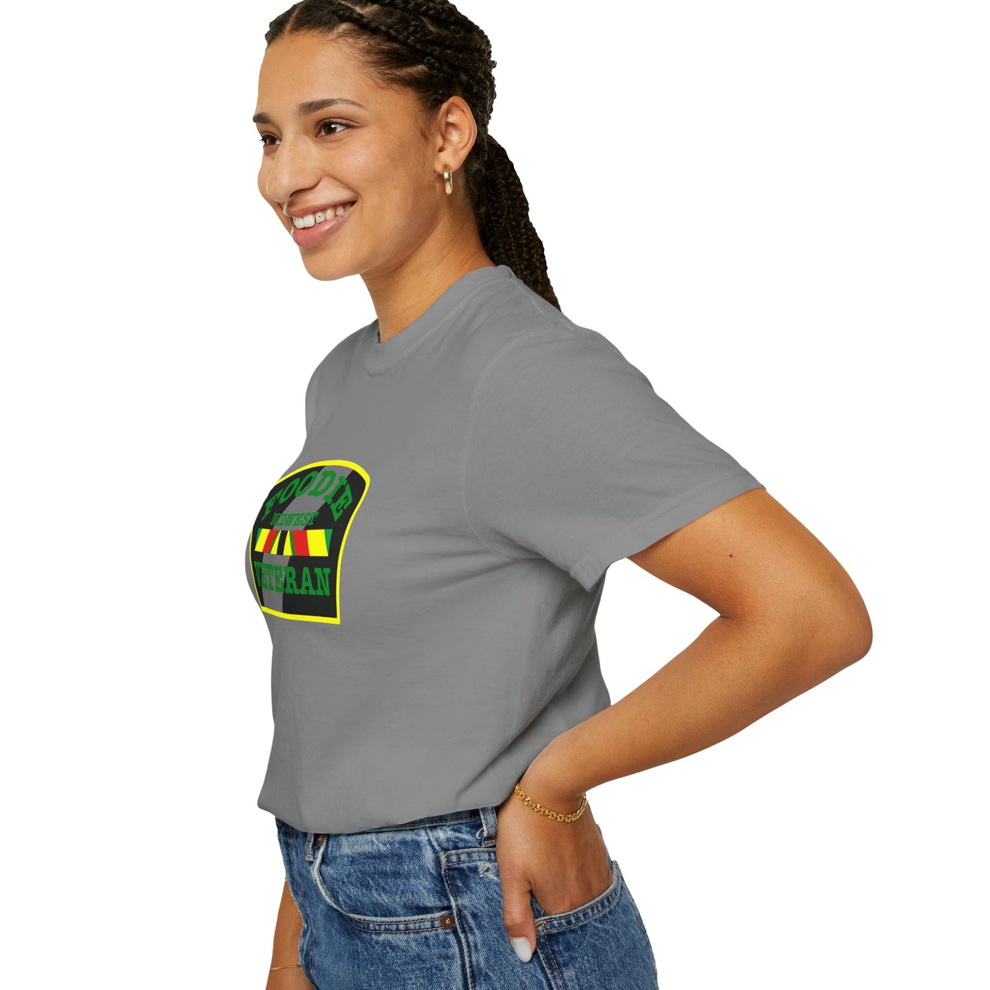 L.O.E.F Foodie Veteran MIDWEST Unisex Tee Shirt (Green)