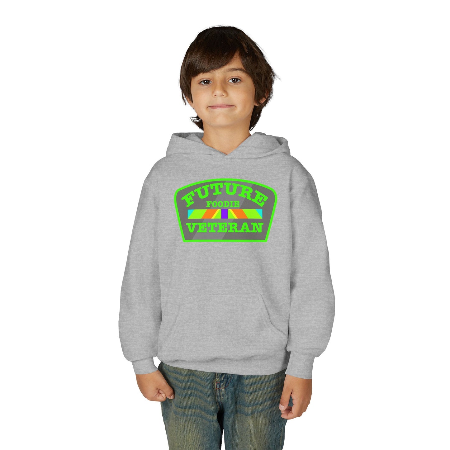 L.O.E.F Future Foodie Veteran Kids Hoodie (Neon Green)