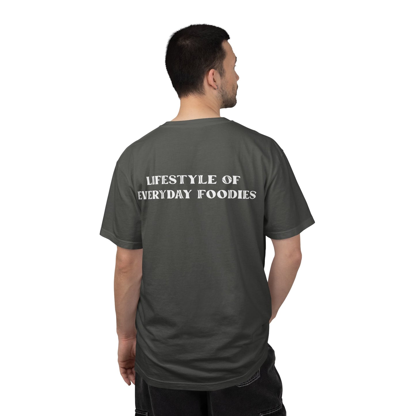 L.O.E.F LIFESTYLE OF EVERYDAY FOODIES Unisex Tee Shirt (White)