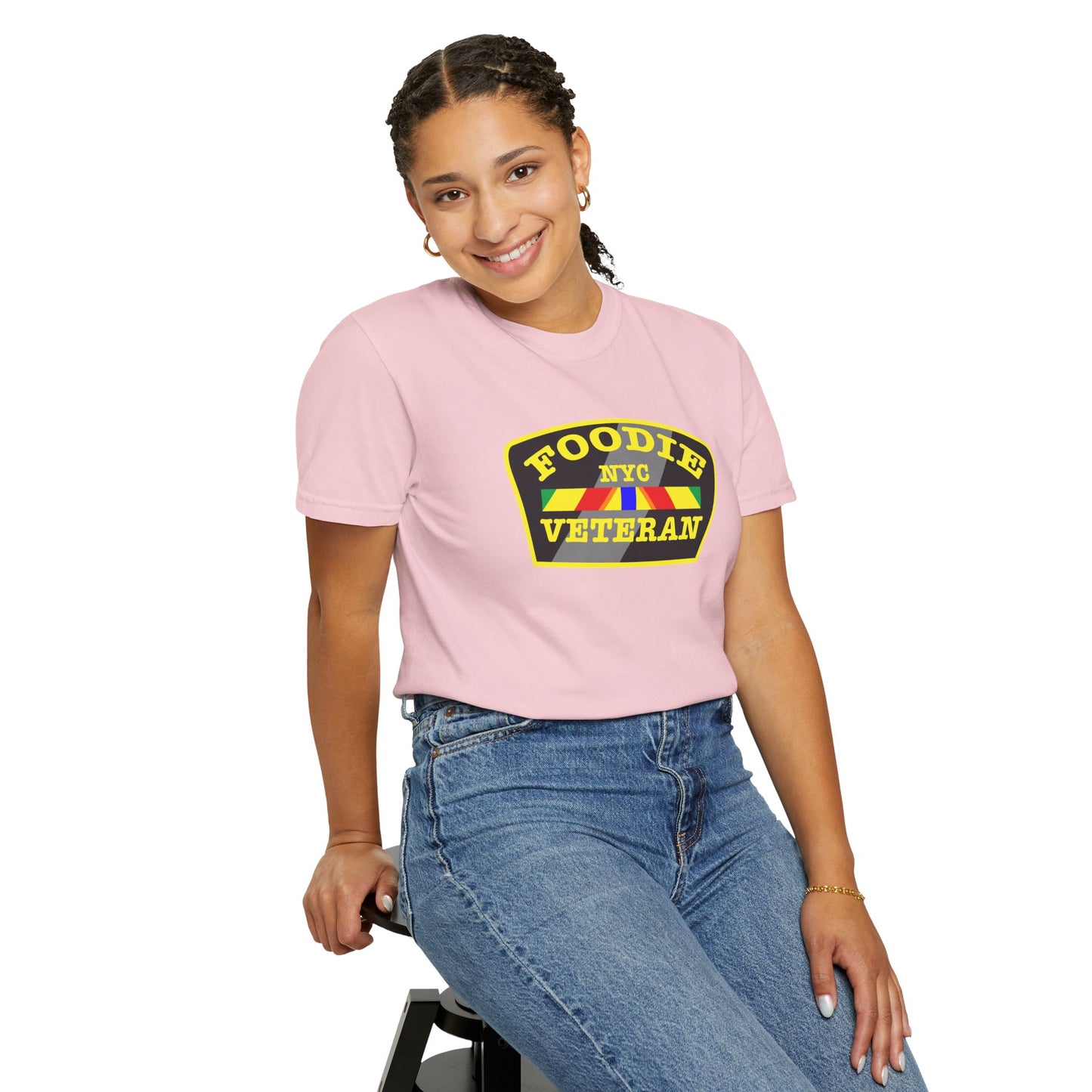 L.O.E.F Foodie Veteran NYC Unisex Tee Shirt (Yellow)