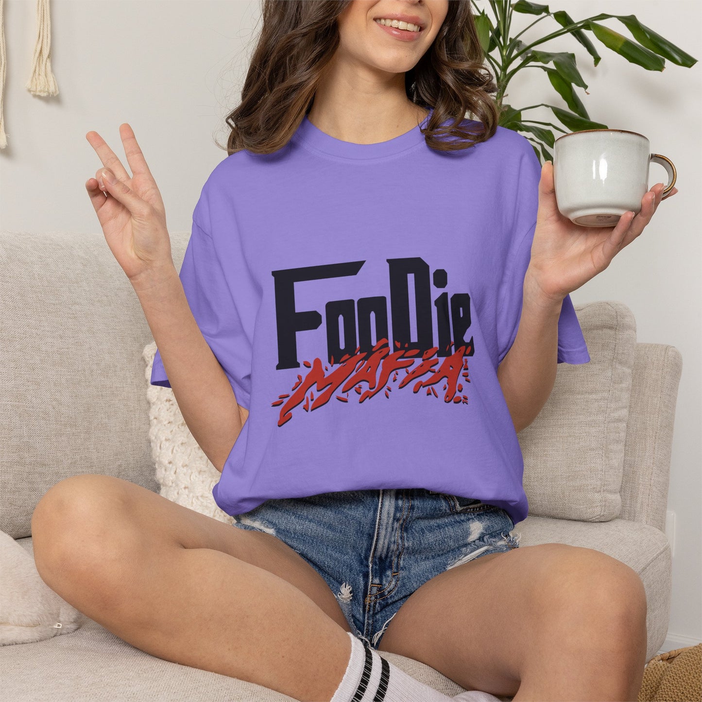 L.O.E.F Foodie Mafia Unisex Tee Shirt (Blood Orange)