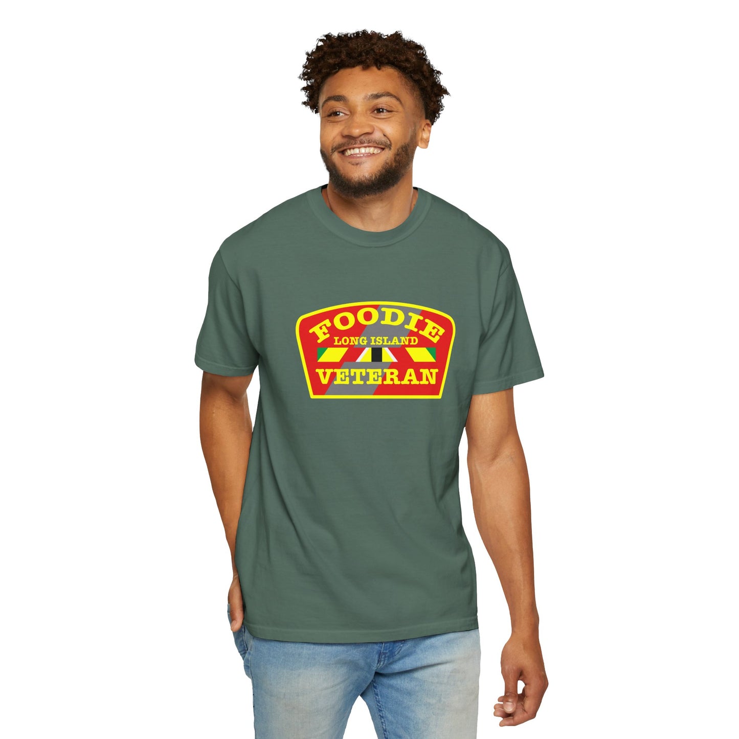 L.O.E.F Foodie Veteran Long Island Unisex Tee Shirt (Yellow)