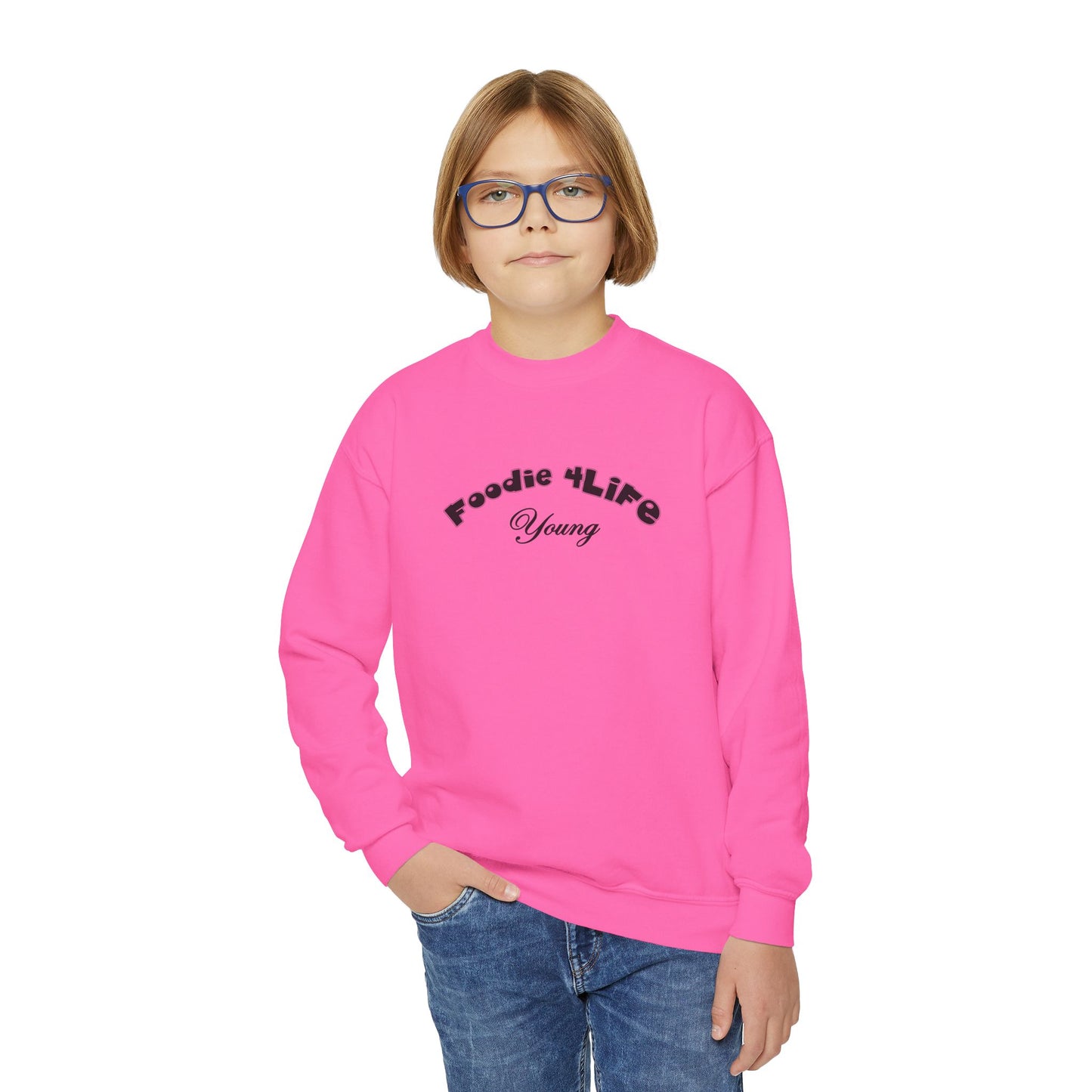 L.O.E.F Foodie 4Life Young Sweatshirt  (Black)