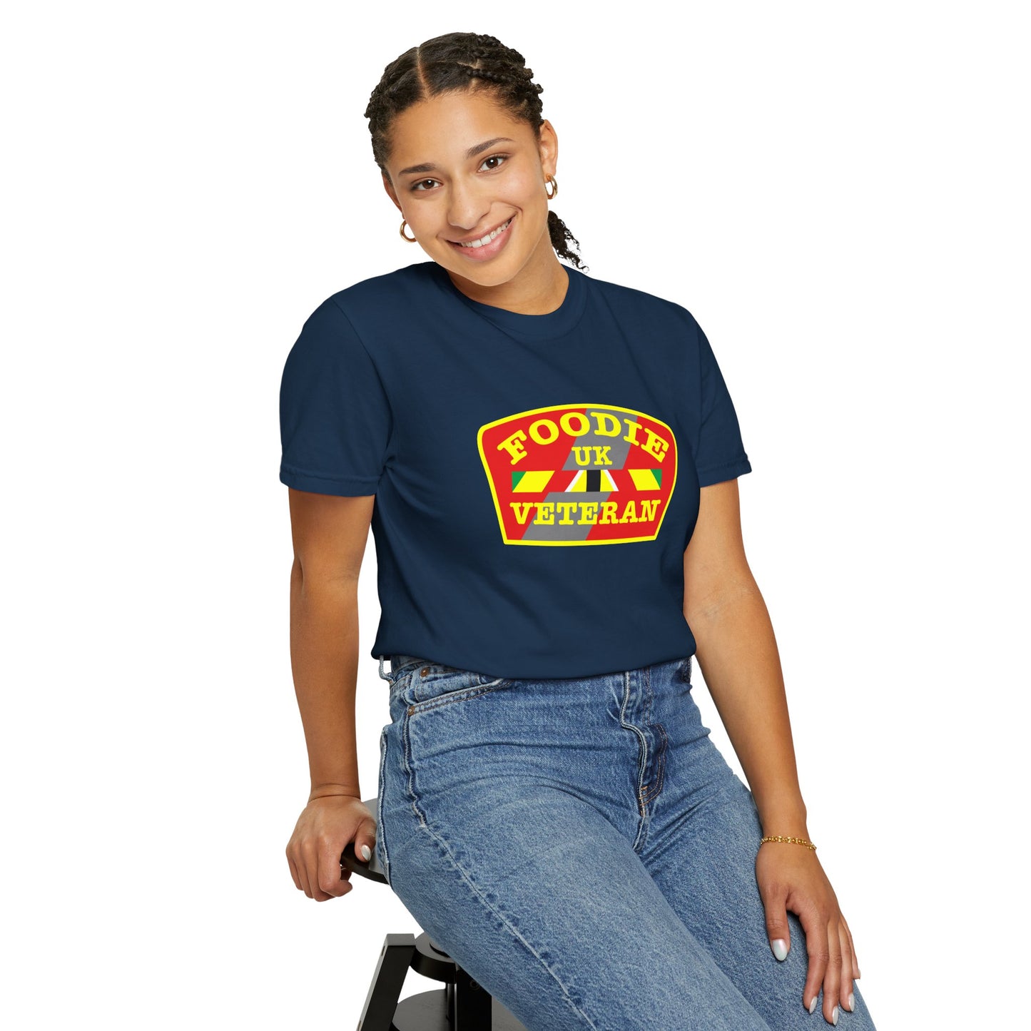 L.O.E.F Foodie Veteran UK Unisex Tee Shirt (Yellow)