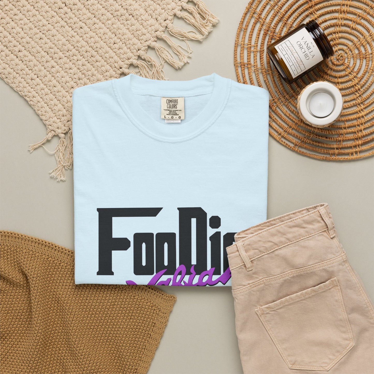 L.O.E.F Foodie Mafia Unisex Tee shirt (Bright Purple)