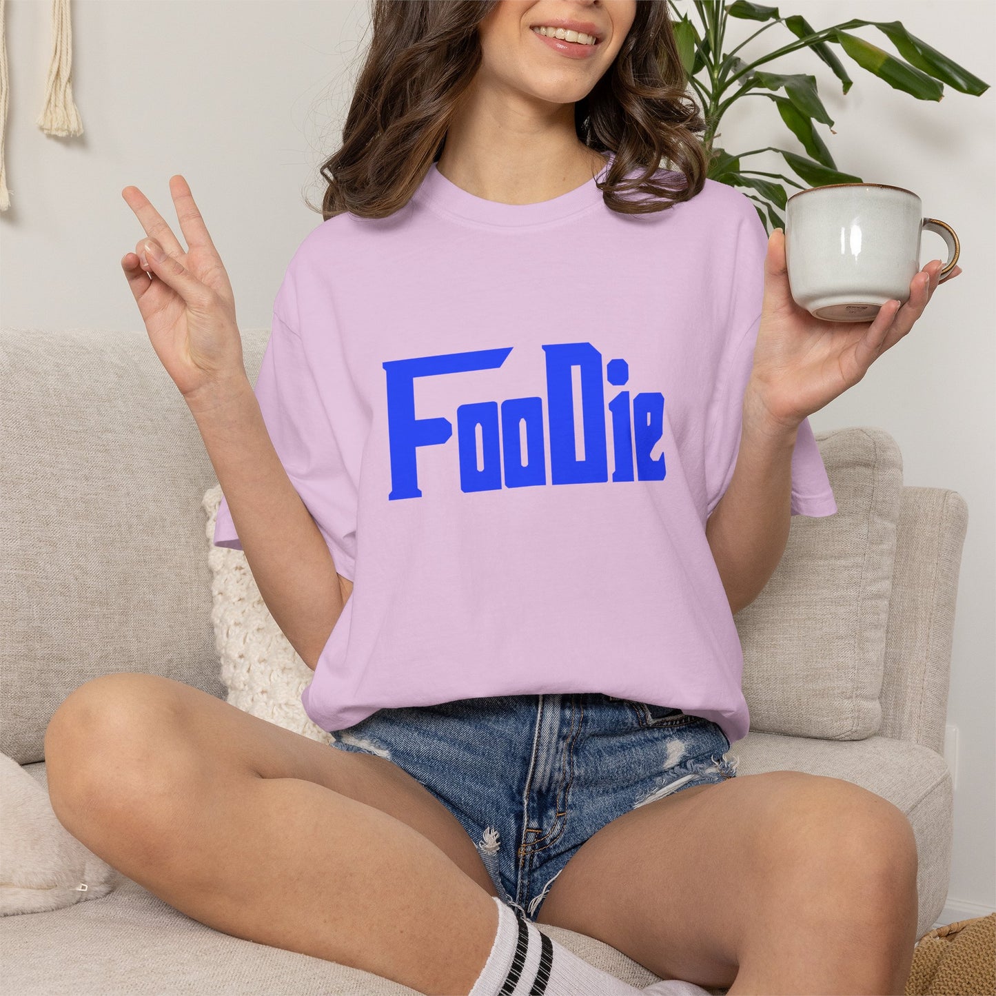 L.O.E.F Foodie Unisex Tee Shirt (Blue)